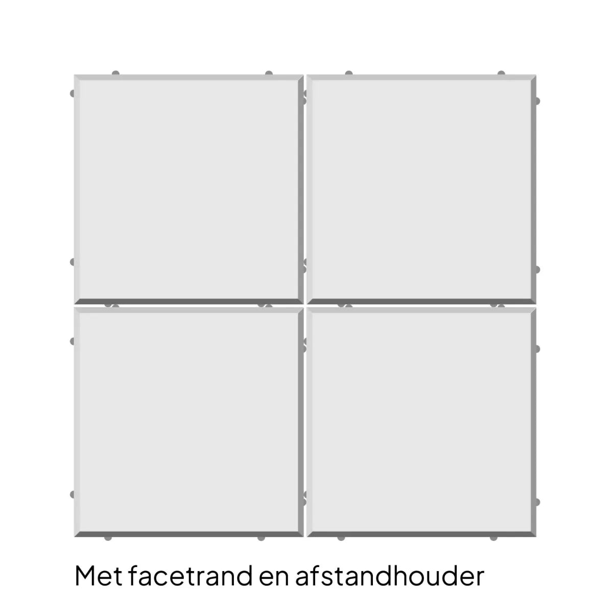 Mondo Facet Nature 60x60x4cm Antraciet,                                                             Bruin