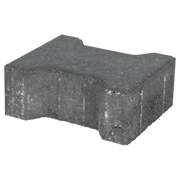 Ecotop Base H-verbandsteen 20x16,4/11,7x8 normaal facet antraciet KOMO PL2 20x16,4x8cm