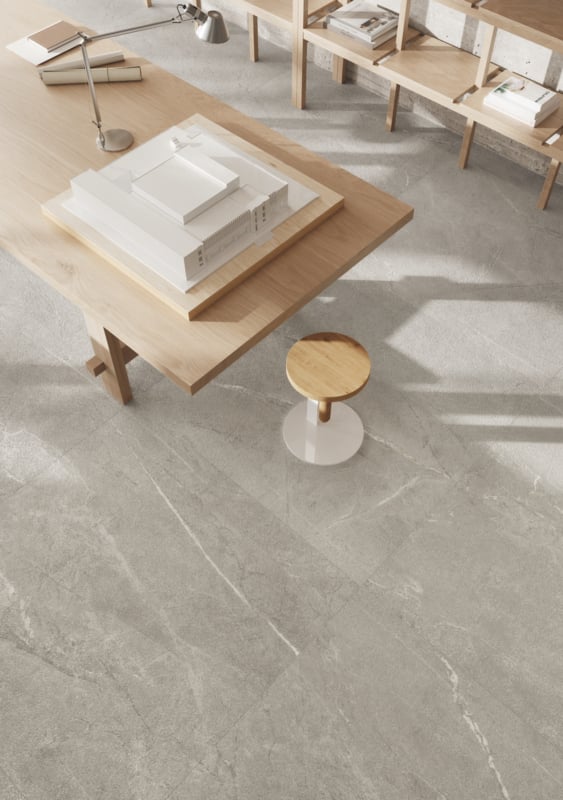 GeoCeramica® The Rock 60x60x4cm Silver