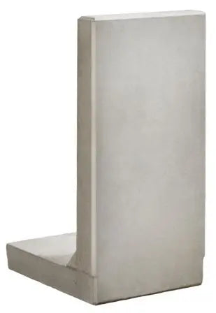 L-Elementx10cm Zichtbeton 45x50x80cm Grijs