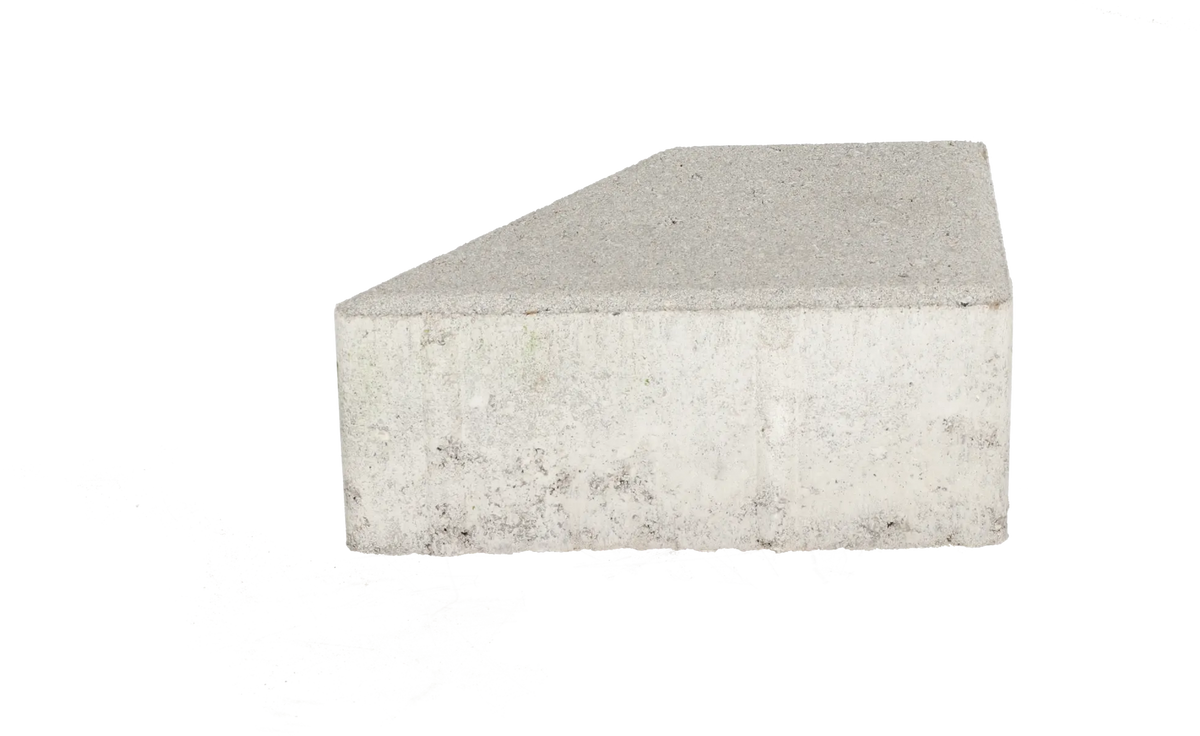 Ecotop Base Kepersteen 8cm tbv 21x10,5 normaal facet grijs PL3 17,5x10,5x8cm Grijs