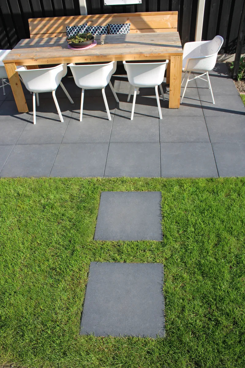 Mondo Facet Pit Black 60x60x4cm Zwart