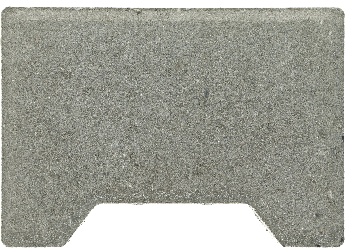 Ecotop Base Randsteen 20x13,4/11,5x8 normaal facet grijs KOMO PL2 20x13,4x8cm Grijs