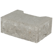 Ecotop Base Randsteen 20x13,4/11,5x8 normaal facet grijs KOMO PL2 20x13,4x8cm