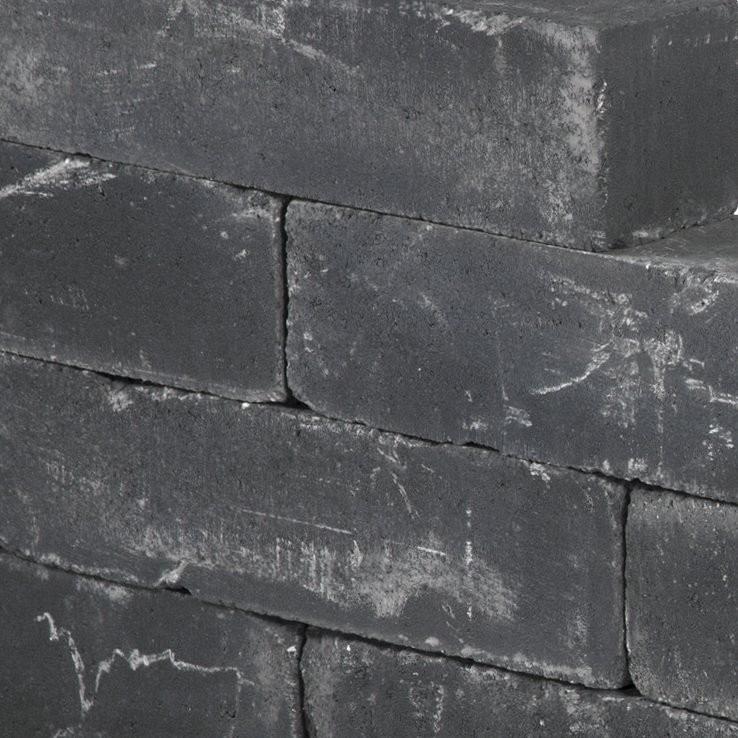 Blockstone small black 12x12x60cm Redsun stapelblok