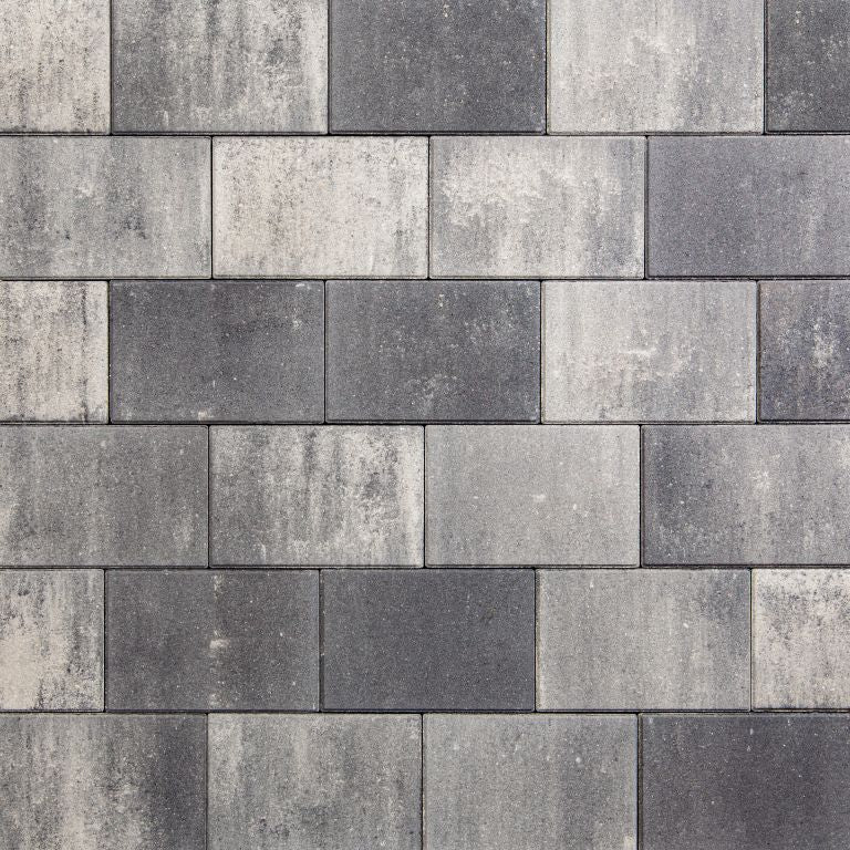 Everton 20x30x8cm antraciet + facet Redsun betontegel