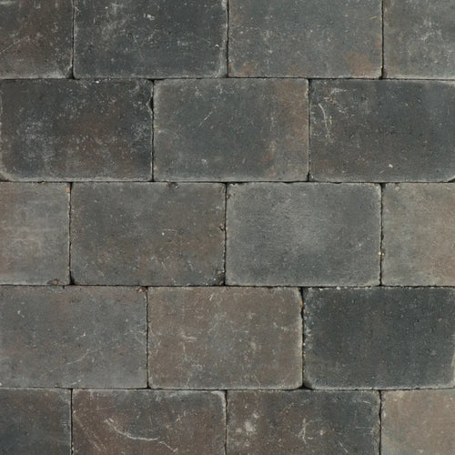 Trommelsteen bruin/zwart genuanceerd 30x20x6cm