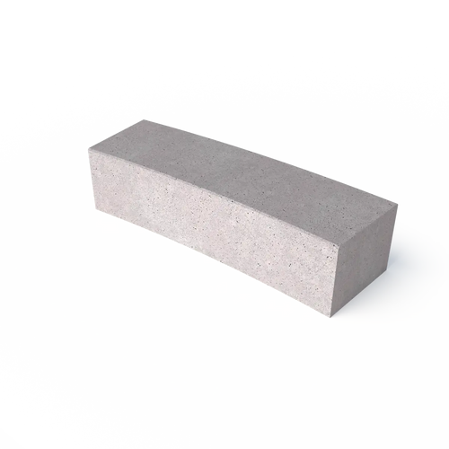 Schellevis Oudhollands Grijs Zitelement Gebogen 200x60x47cm