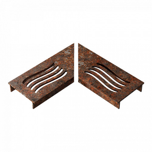 Ultra Drain Cortenline Wave Rooster L-hoek