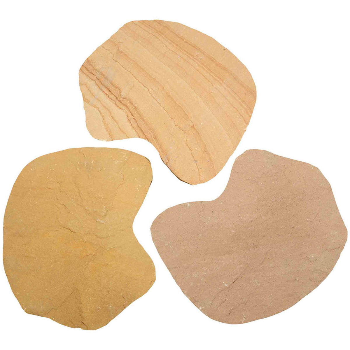 Flagstone per stuk, Golden Leaf, breukruw