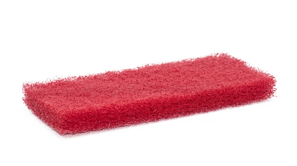 HMK - Schrobpad 11,5x25cm ROOD - set à 5 stuks