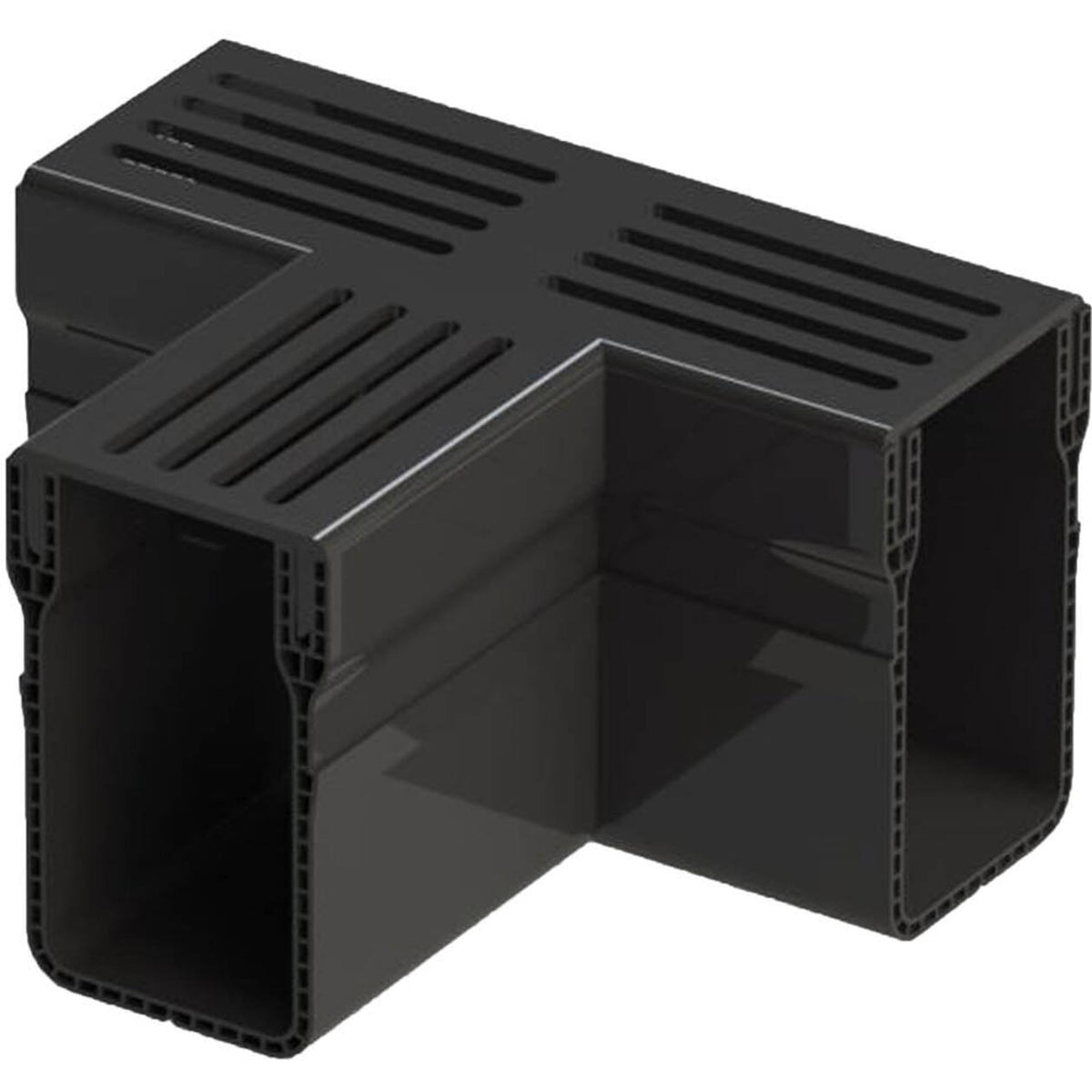 Gardendrain TEE Section Black 65/100 mm