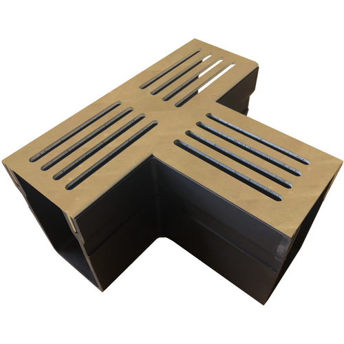Gardendrain TEE Section Corten 65/100 mm
