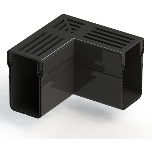 Gardendrain Corner Premium Black 65/100 mm