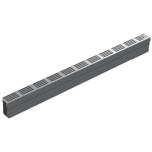 ACO Slim-Line met Blank alu rooster 100