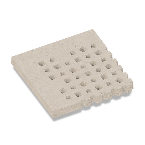 Oud Hollandse tegel Weave 100x100x10 cm Buitenhoek Greige