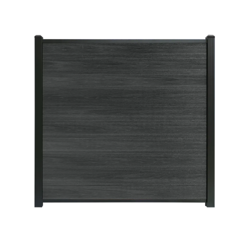 Composiet schutting Zwart