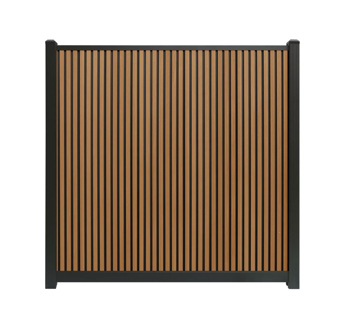 Composiet schutting Rhombus Teak Verticaal Highlander composiet schuttingen