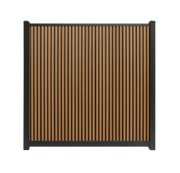 Composiet schutting Rhombus Teak Verticaal