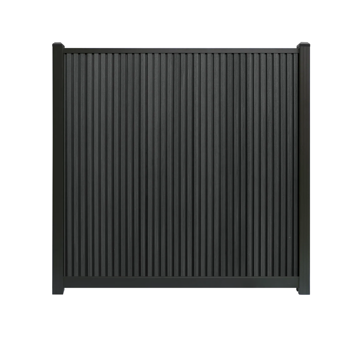 Composiet schutting Rhombus Zwart Verticaal Highlander composiet schuttingen