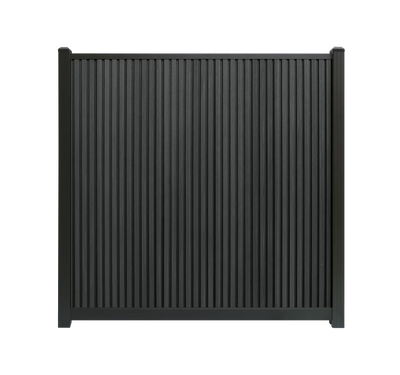 Composiet schutting Rhombus Zwart Verticaal