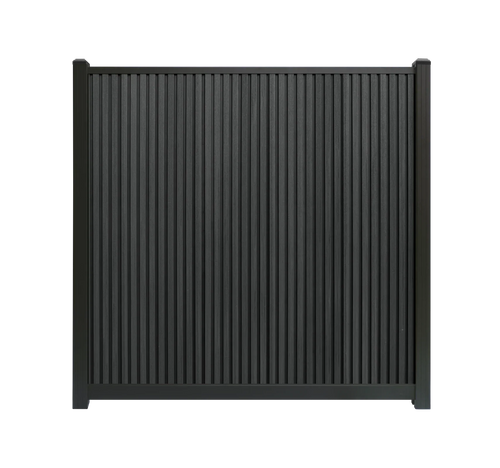 Composiet schutting Rhombus Zwart Verticaal