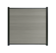 Composiet schutting Rhombus Grijs