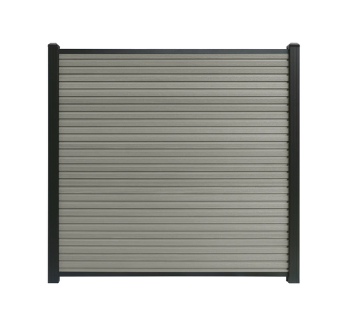 Composiet schutting Rhombus Grijs