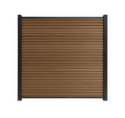 Composiet schutting Rhombus Teak