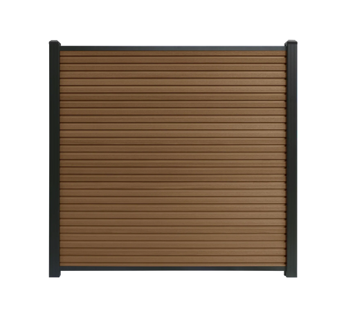 Composiet schutting Rhombus Teak