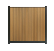 Composiet schutting Rhombus Eiken Verticaal