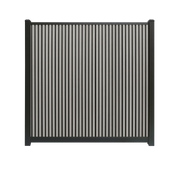 Composiet schutting Rhombus Grijs Verticaal