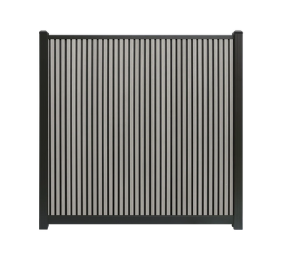 Composiet schutting Rhombus Grijs Verticaal