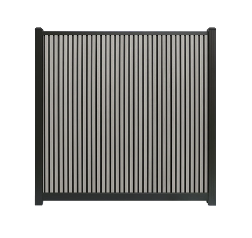 Composiet schutting Rhombus Grijs Verticaal