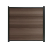 Composiet schutting Rhombus Walnoot