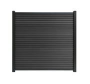 Composiet schutting Rhombus Zwart