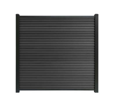 Composiet schutting Rhombus Zwart