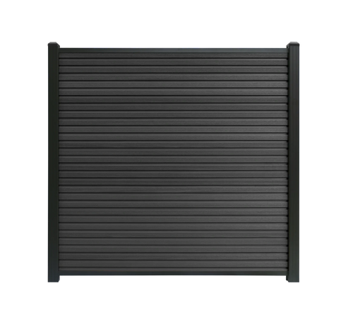 Composiet schutting Rhombus Zwart