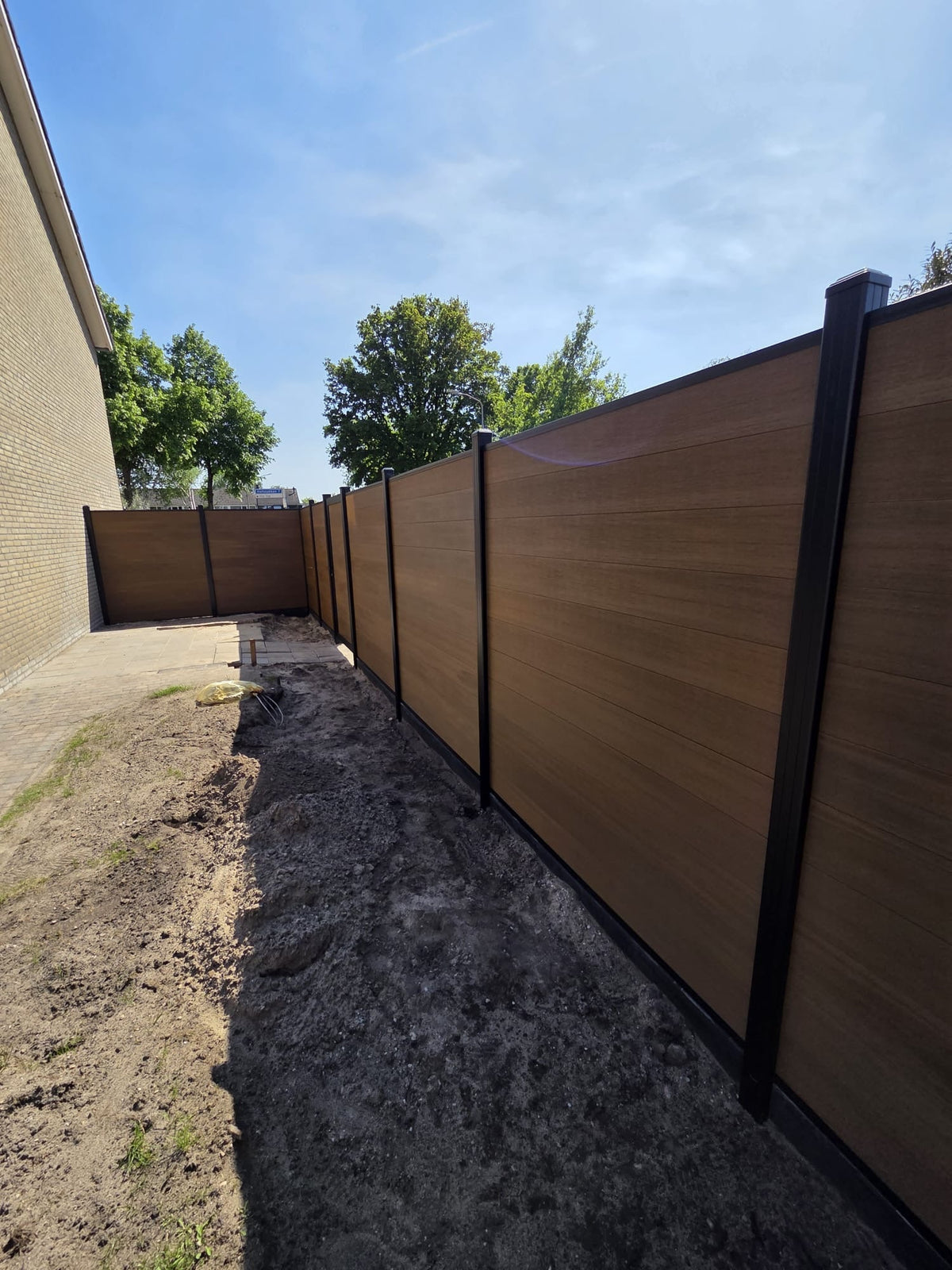 Composiet schutting Teak