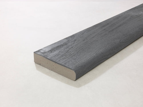 Millboard Bullnose Board Brushed Basalt 3600x150x32mm