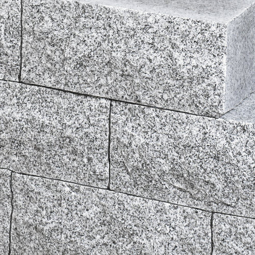 Stapelblokken Castle Rock – Graniet Lichtgrijs Rockface 35x17cm