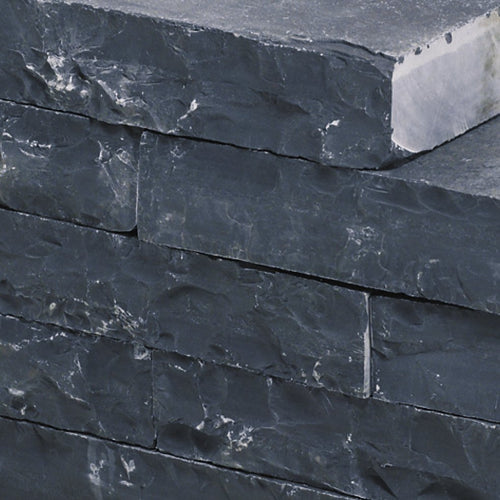 Stapelblokken Slimwall – Black Beauty Rockface 40x16x8cm