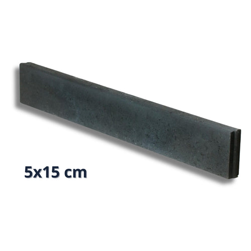 Opsluitband zwart / antraciet 5x15x100