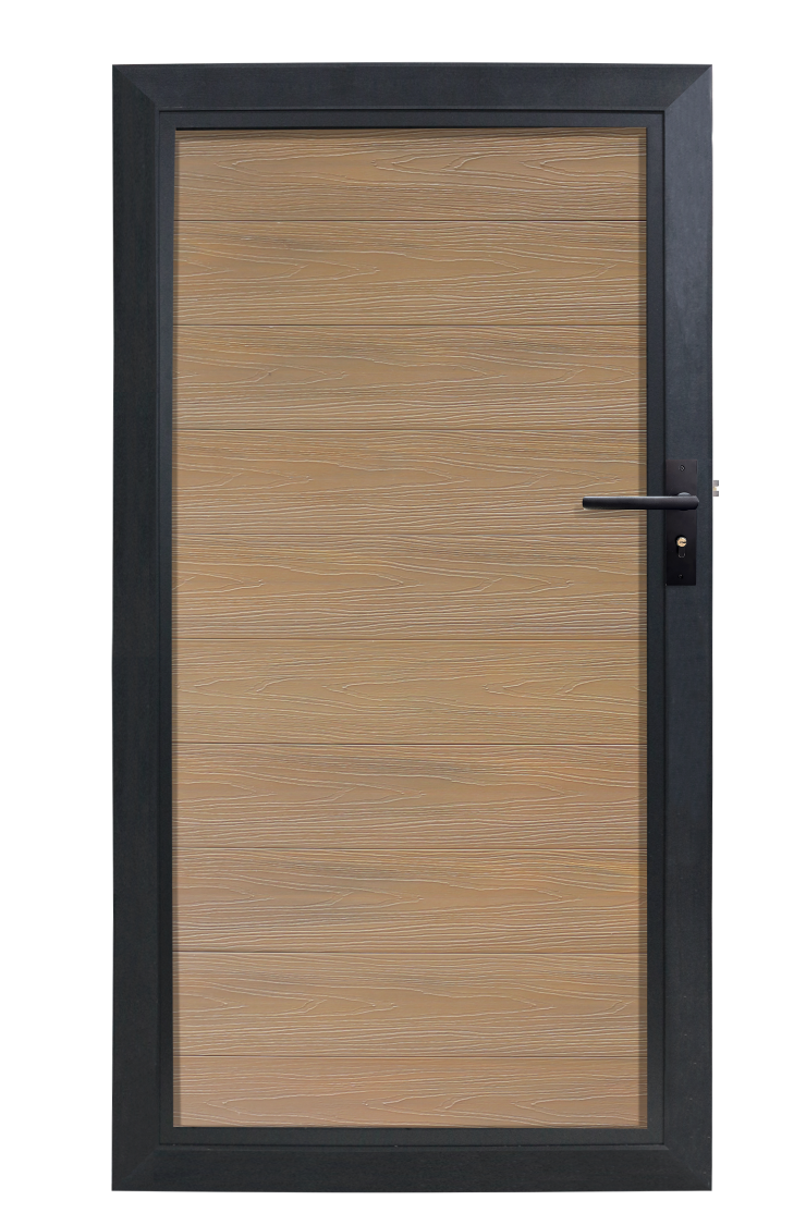 Composiet Tuindeur Teak Highlander composiet schuttingen