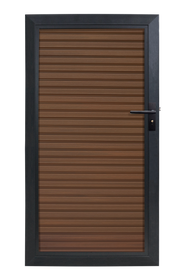Composiet Tuindeur Rhombus Walnoot