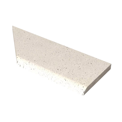 Schellevis Oudhollands Zwembadrand Creme Hoek Rechts 100/ 40x5x100cm