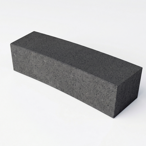 Schellevis Oudhollands Antraciet Zitelement Gebogen 200x60x47cm