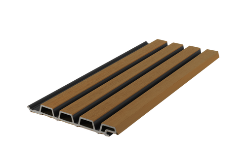 Composiet gevelbekleding Rhombus Teak/Zwart