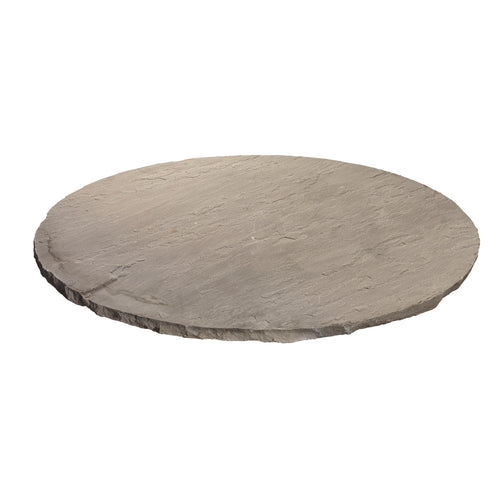 STAPSTEEN ROND KANDLA GREY BASIC Ø60x2/3cm