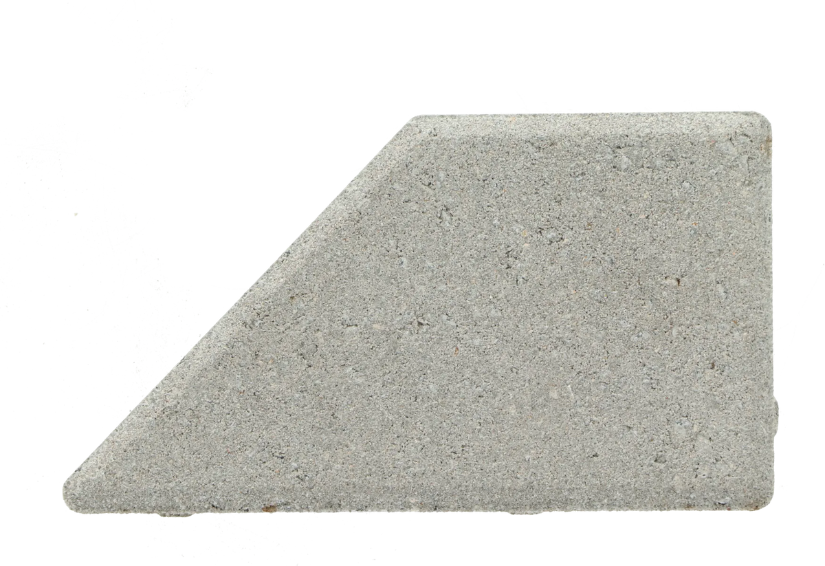 Ecotop Base Kepersteen 8cm tbv 21x10,5 normaal facet grijs PL3 17,5x10,5x8cm